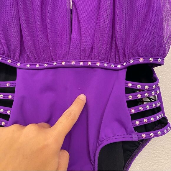 Purple Kids Dance Costume - Picture 8 of 11